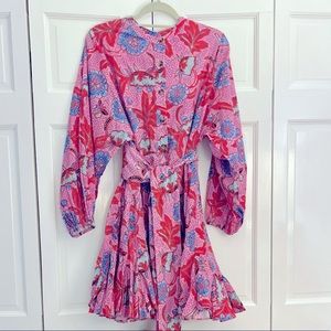 Rhode Resort Red Psychedelic Emma Dress